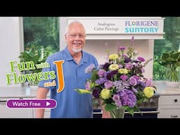 Color pairings with florigene Suntory Flowers - Analogous Colors!