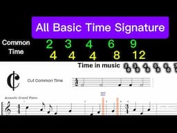 D6- Basic Time Signature - 2/4,3/4,4/4, 2/8, 3/8, 5/4...