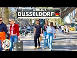 Shopping Walk in Düsseldorf Germany 2025, 4K HDR 60fps Walking Tour