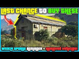 GTA Online Weekly Update Reminder! LAST CHANCE To Get All These Discounts!