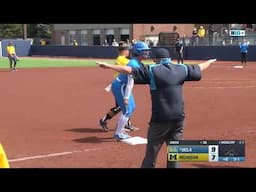 Highlights - UCLA Softball at Michigan (April 28, 2025)