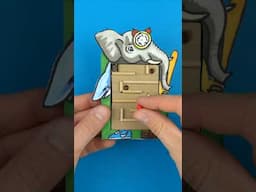 Cardboard Crafts Smart Game Brainrot Final Boss Pinball Maze 😍 #game #cardboardcrafts