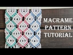 Using just 1 magic knot, you get new beautiful macrame pattern