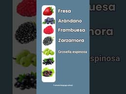 Berries in Spanish #spanish