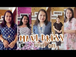 New Maxi & Midi Dresses From Amazon..Holi special|Colour splash Sale  #amazon #dresses #haul🌼🥳