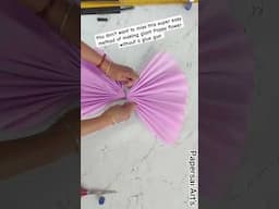 This is how we make giant Poppy flowers without a glue gun quickly,Flores de papel@PaperSaiarts