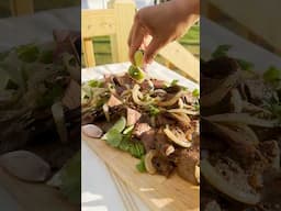 Carne Asada con Limón, Ajo, y Cebollas!