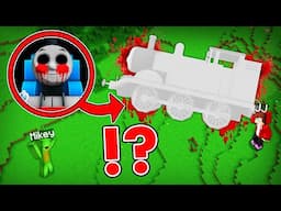 JJ and Mikey Found Thomas the train's Footprint in Minecraft maizen