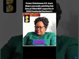 I voiced against the electoral violence of 2008:Joice Mujuru.