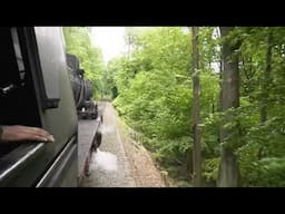 Auf dem Führerstand unterwegs auf Bergfahrt