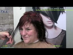MORE CURLY and I LOVE RED!!!! Haircut and color of JACQUELINE by T.K.S.