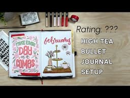 High Tea February Bullet Journal Setup