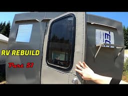 RV REBUILD (Part 51) Door Swing Stops, Crash Chains, Oil Catch