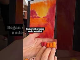 I took my travel box of pastels on a cruise ship! #pastelpaintingtutorial ￼