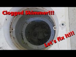 Unclogging a Pool Skimmer with Drain King