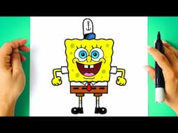 How to DRAW SPONGEBOB SQUAREPANTS - Drawing Tutorial