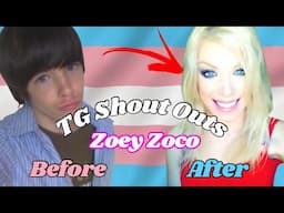 Transgender Shout Outs #0100 🏳️‍⚧️ Zoey Zoco HRT Male To Female Transition Timeline  #mtf