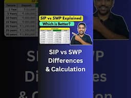 SIP vs SWP Differences & Returns Calculation #fincalc #shorts