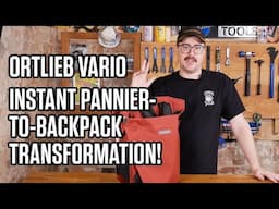 Convertible Pannier to Backpack - Ortlieb Vario for style on-and-off the bike!