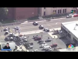 Police Chase In L.A Live