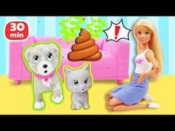 Barbie et ses amis à quatre pattes 🐶🐱