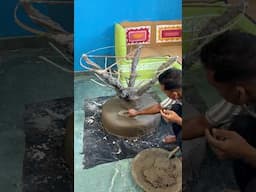 Amazing DIY cement coffee ☕️ table #cementcrafts #hacks #fun #viral #shorts