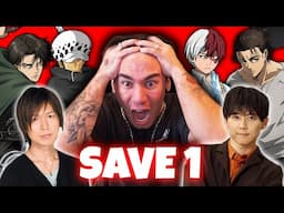 SAVE 1 ANIME CHARACTER FOR EACH VOICE ACTOR