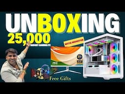 Unboxing Rs-25,000 Gaming Pc Setup with Monitor | Gaming Pc Wala | Cheap Pc and Monitor for Gaming