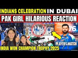 INDIA WON CHAMPION TROPHY 2025 | INDIAN CELEBRATION IN DUBAI | PAKISTANI PUBLIC HILARIOUS REACTION