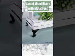 🔥 Grab Wood Plaques from Dollar Tree to Create Clawfoot Risers #dollartreediy #shesocraftdee #shorts