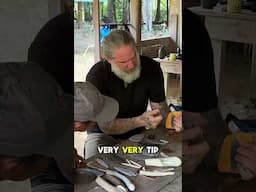 Showing STONE TOOLS to the Macushi Tribal Chief in Guyana Jungle #survival #flintknapping