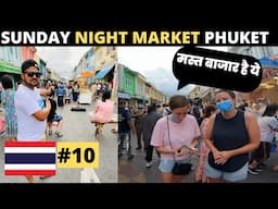 Sunday Night Market Phuket, Thailand - Eating Street Food While Walking in the Night