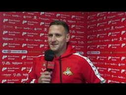 Billy Sharp reacts to scoring winner and sending Rovers to League One