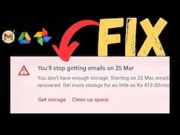 [ FIX ] Google Storage Full Problem in Just 3 Minutes - FREE 🔥