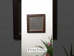 Shine Bright with Pyrite ✨💛 Power, Wealth & Protection Frame! 💫 #PyritePower #CrystalDecor
