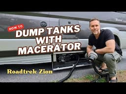 How To Dump Black and Grey Water Tanks on a Roadtrek Zion Using the Macerator Pump