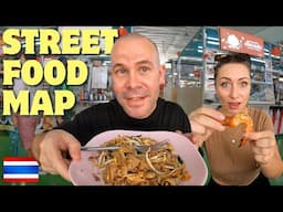Bangkok STREET FOOD MAP 🇹🇭 Must do in Bangkok food tour