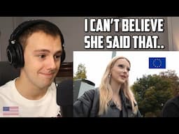 American Reacts to What do Europeans REALLY think of Americans?