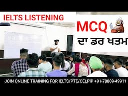 IELTS LISTENING MCQs Tips & Tricks Live Session With #ramandeepsingh Band 9.0