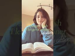 3 Things I WISH I let go of sooner | Faith Edition #faith #christian #letgoandletgod