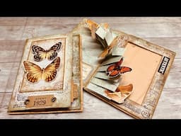 Pop-Up Staircase Card | Butterfly or Gothic Halloween Vibe? 🦋🎃