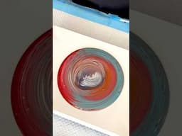 Ring pour in cool and warm tones #fluidartist #acrylicpainting #artist #acrylicpouring #artist