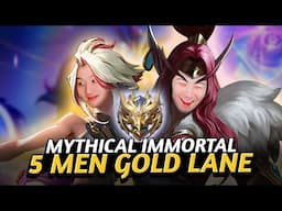 Mythical Immortal 5men rank Gold Lane Melissa Irithel | Mobile Legends