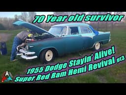 70 Year old Dodge Royal Lancer Coming back to LIFE! Super Red Ram Hemi Staying Alive in 1955! pt3