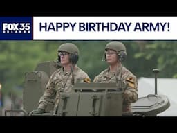 U.S. Army military parade rolls through Washington DC