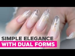 Encapsulated Nail Art in One Hour | Crystal Clear French Tips With Gold Leaf
