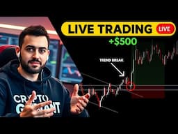 LIVE TRADING CRYPTO - How To Profit $521 Risking $70 (10x Trading strategy)
