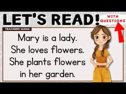 LET'S READ! | READING COMPREHENSION | PRACTICE READING SIMPLE PARAGRAPHS FOR KIDS | TEACHING MAMA