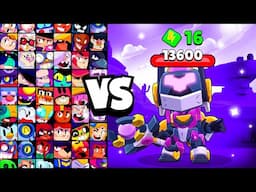 MECHA FINX vs ALL BRAWLERS! With 16 POWER-UPs! | Brawl Stars