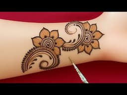 Very beautiful stylish front hand mehndi design | Arabic mehndi design | mehndi ka design | mehndi .